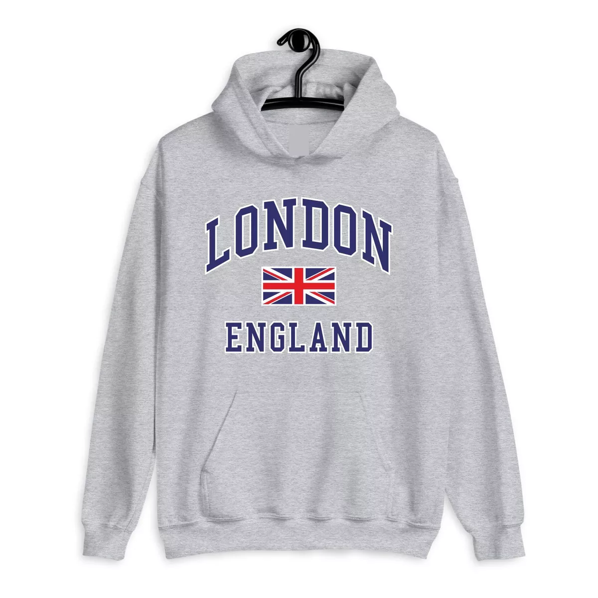 I Love London England Hoodie Tourist Novelty Souvenir Union UK Men Women Hoody